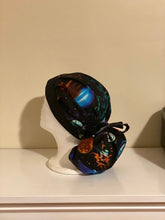 Load image into Gallery viewer, Cotton- Space/ Galaxy Surgical Scrub Bonnet: Converts to Ponytail

